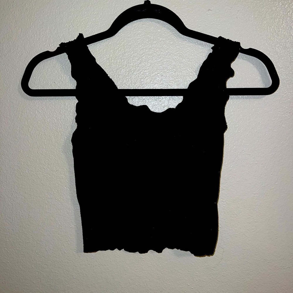 Black crop top
